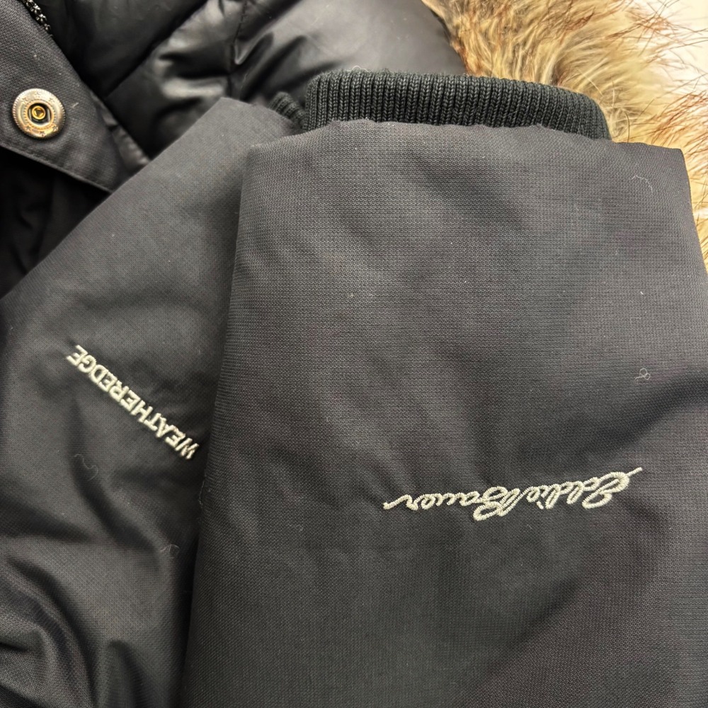 Eddie Bauer Down Filled Hooded Fur Trim Snow Jacket Puffer Quilted Womens Sz M - Picture 11 of 14
